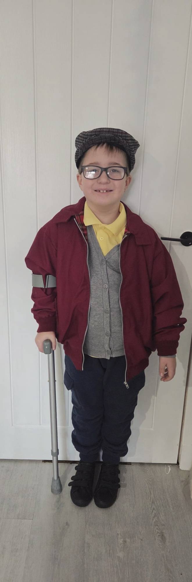 Donna-Maria Guy shared a picture of her seven-year-old son, Gus, who dressed as his favourite character, Winston Ingram from Still Game! 