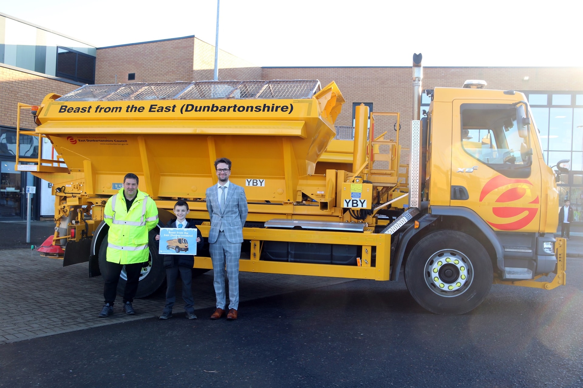 Beast from the East (Dunbartonshire): Jackson with his creation.
