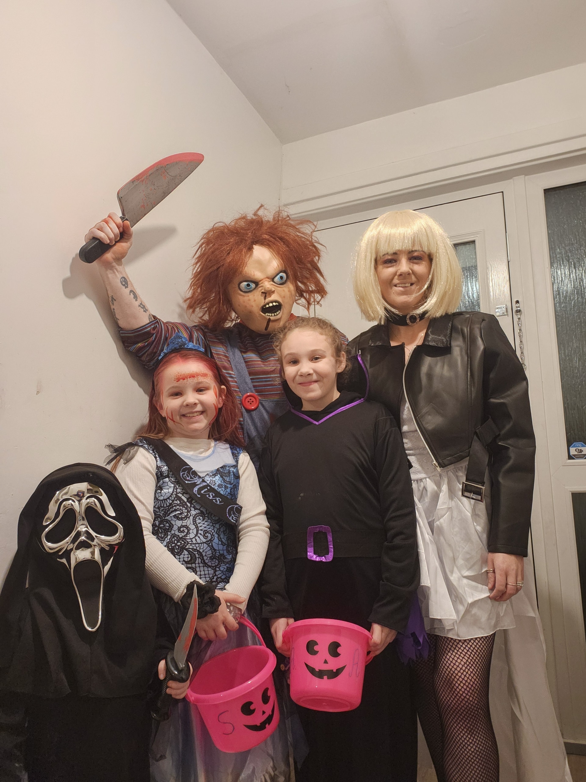 Natasha Georgeson and her family.