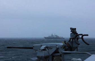 Russian spy ship on edge of Scotland as defence secretary tells Putin ‘we are ready’