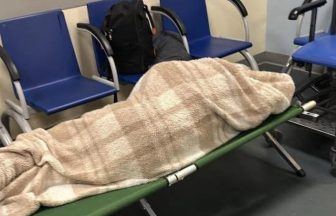 Family forced bring camp bed for grandfather during 12-hour A&E wait at Hairmyres Hospital