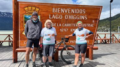 Scottish trio complete ‘missing link’ of 17,000-mile cycling challenge 40 years later