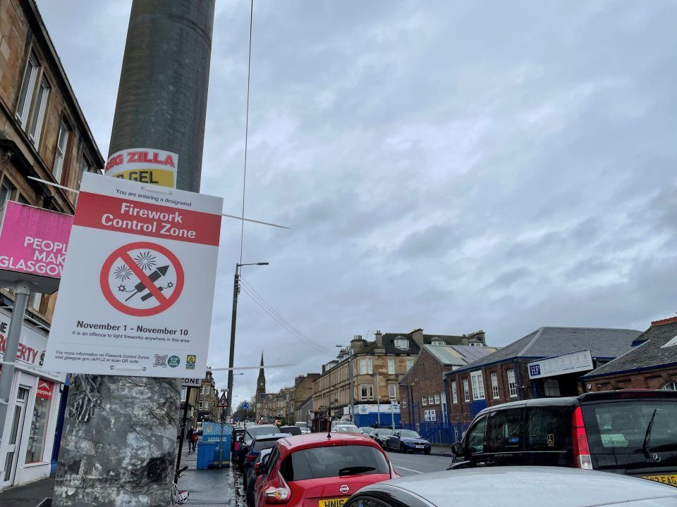 Firework control zones in force in Glasgow for first time