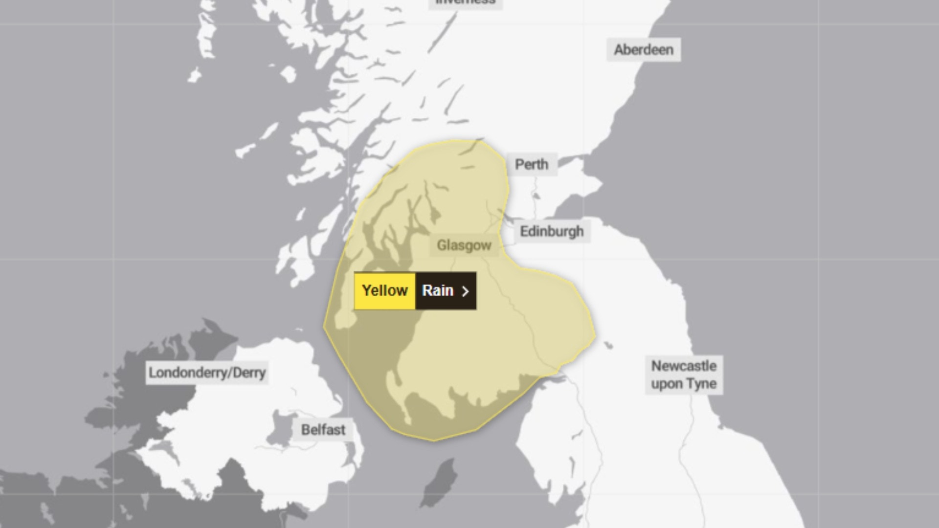 Scotland is to be battered with a deluge of heavy rain this week