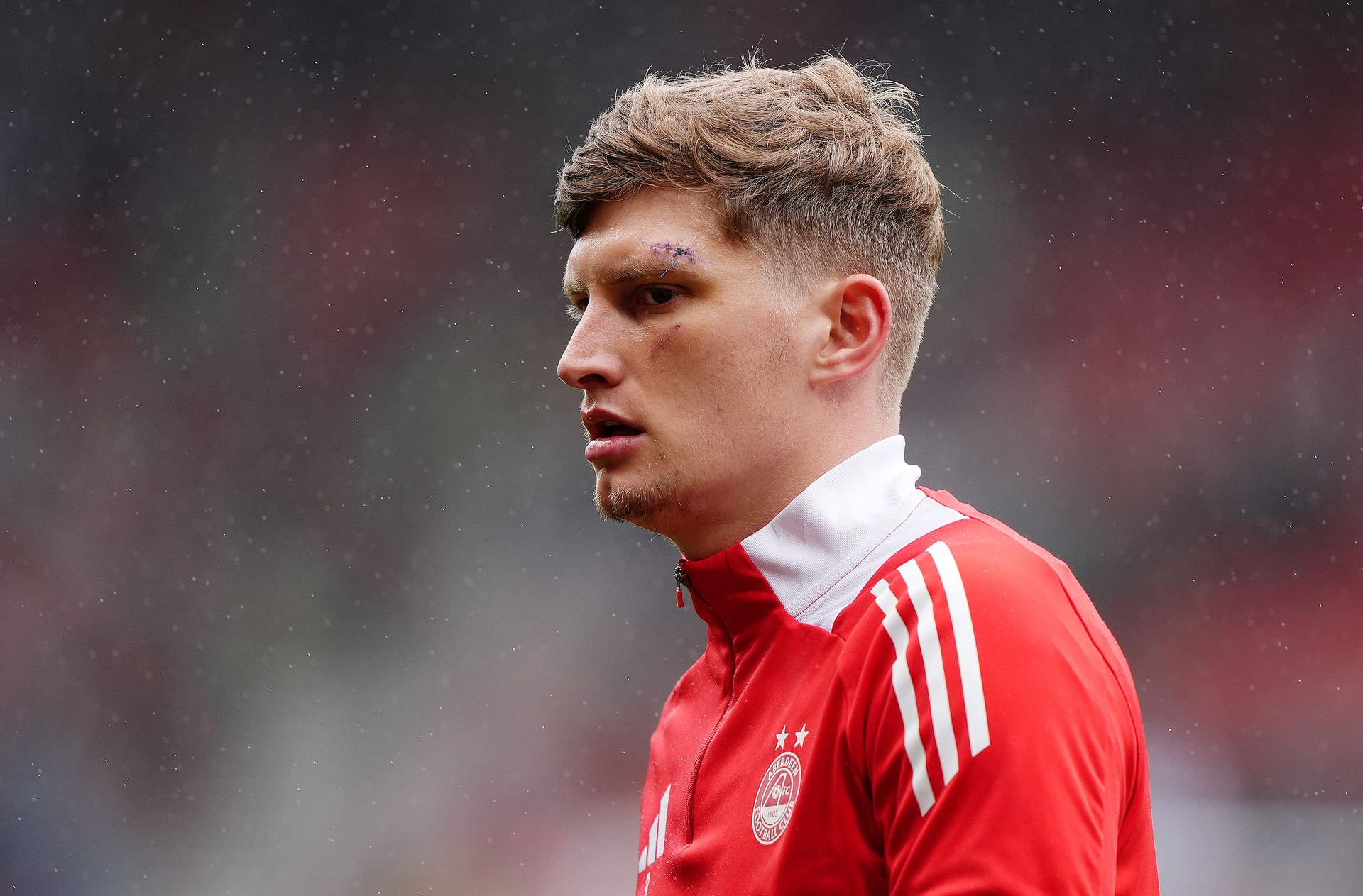 Aberdeen’s Jack MacKenzie was injured in the incident (PA)