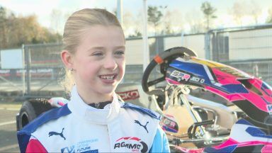 Scottish primary school go-karter speeds into Formula 1 training academy