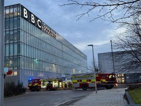 BBC Scotland building in Glasgow evacuated after fire