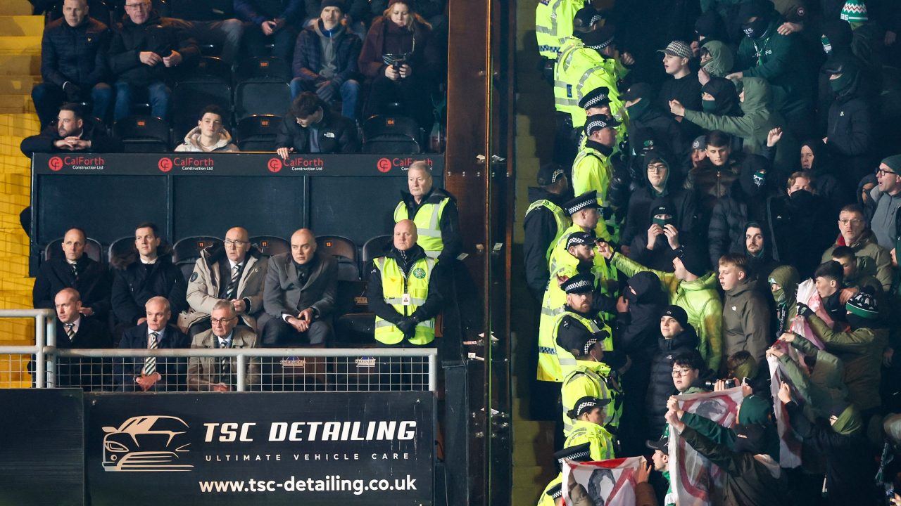 Investigation launched after ‘fan points bladed weapon’ towards Celtic board during Dundee United match