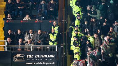 Investigation launched after ‘fan points bladed weapon’ towards Celtic board during Dundee United match