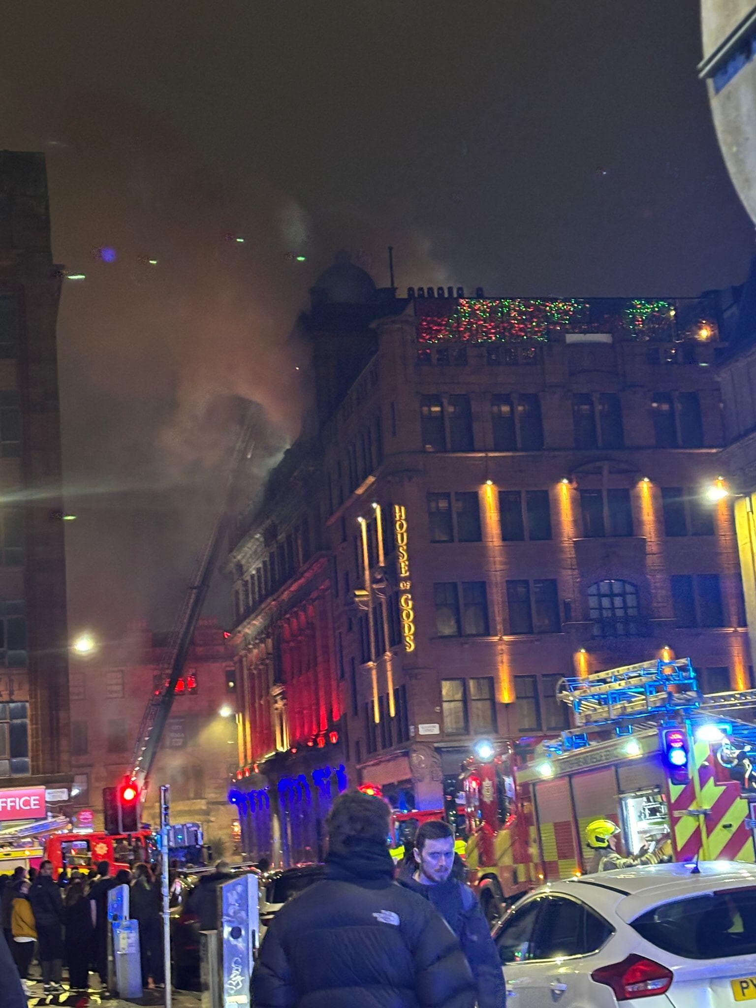 The public have been advised to avoid the area.