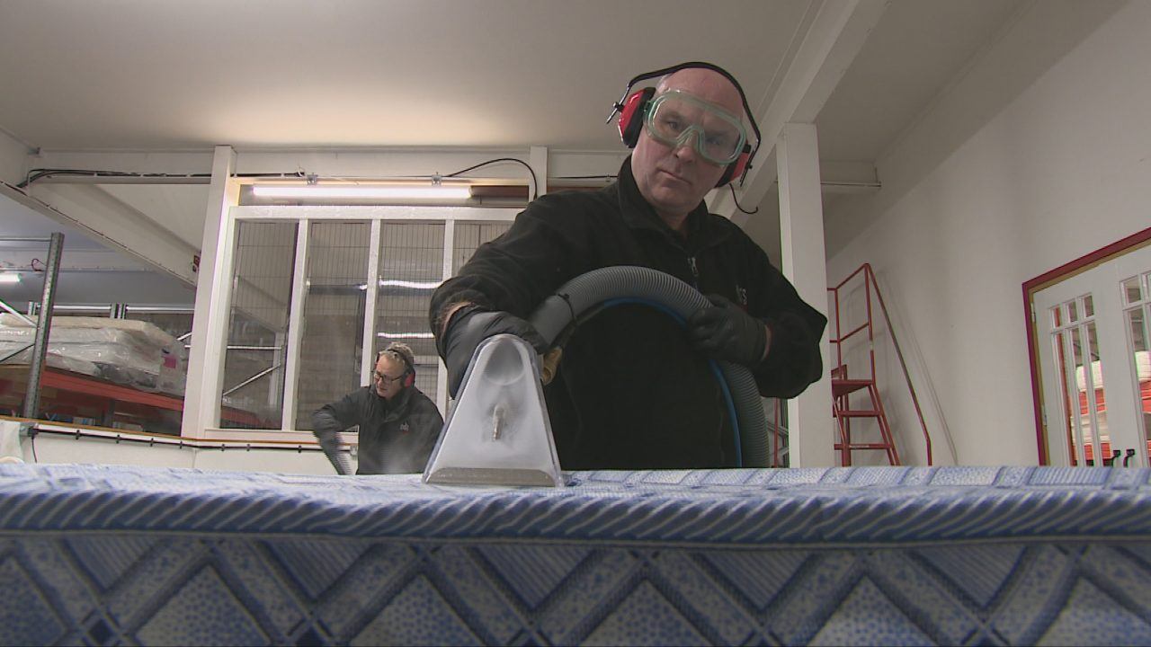 Recycling scheme gives used mattresses new lease of life to tackle poverty