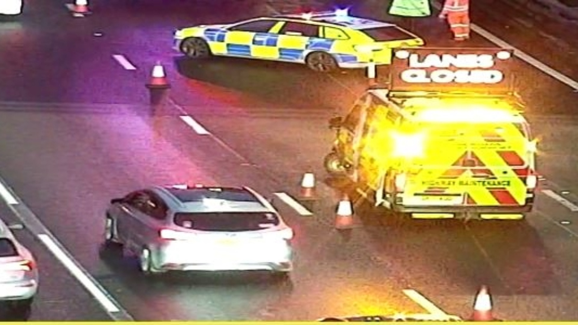 The M8 is currently restricted at Junction 25 westbound due to a road traffic collision.