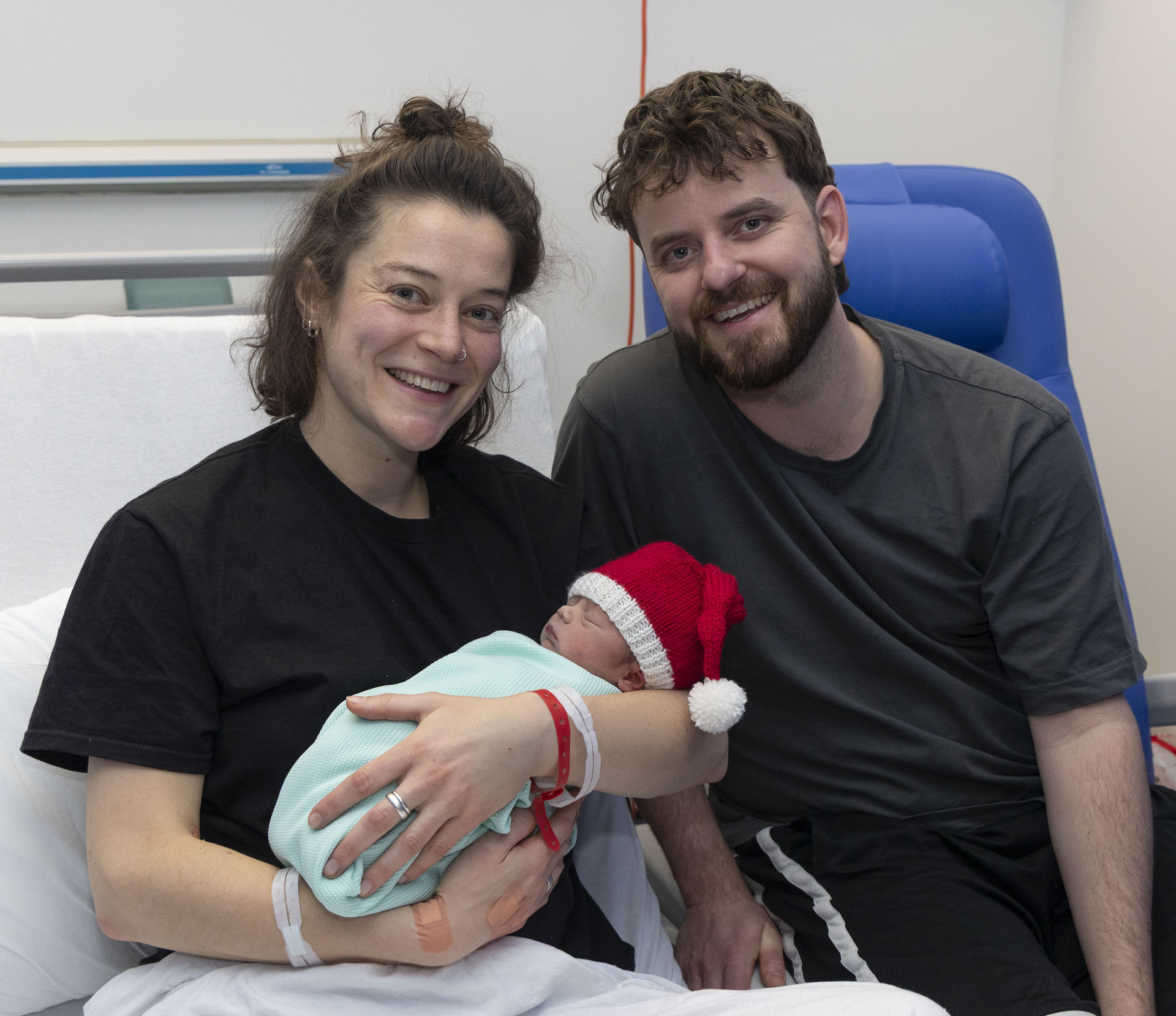 The first baby born on Christmas Day at the Royal Infirmary of Edinburgh was a baby boy
