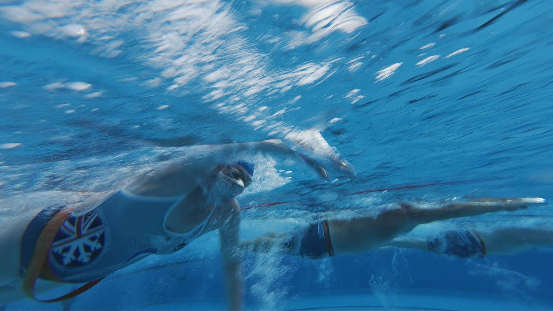 Ice swimming championships at Stonehaven Outdoor Pool