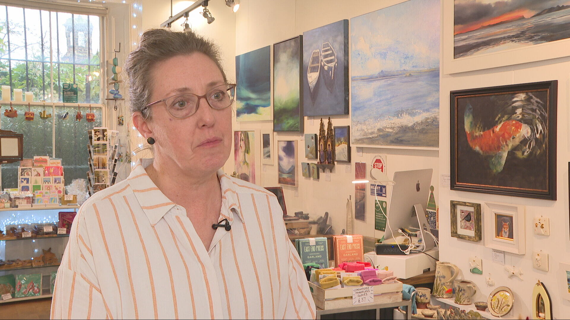 Velvet Easel owner Jane Grant