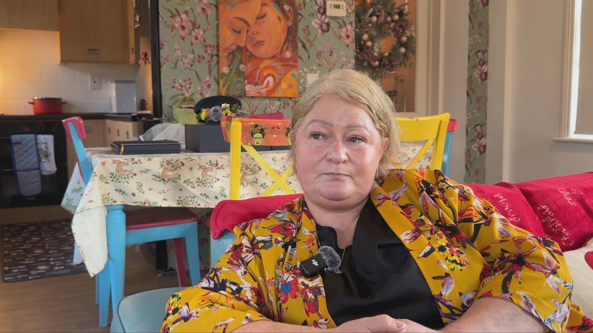 Lynn received Daisy's remains in an urn, as well as a small container to create keepsake jewellery.