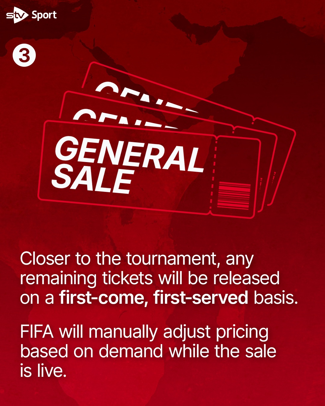 3. There will be a general sale.