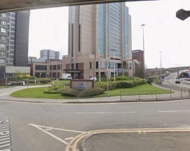 Four men arrested after vehicle stopped near Hilton hotel in Glasgow