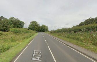 Cyclist in serious condition after crash with car near to Dalry in North Ayrshire
