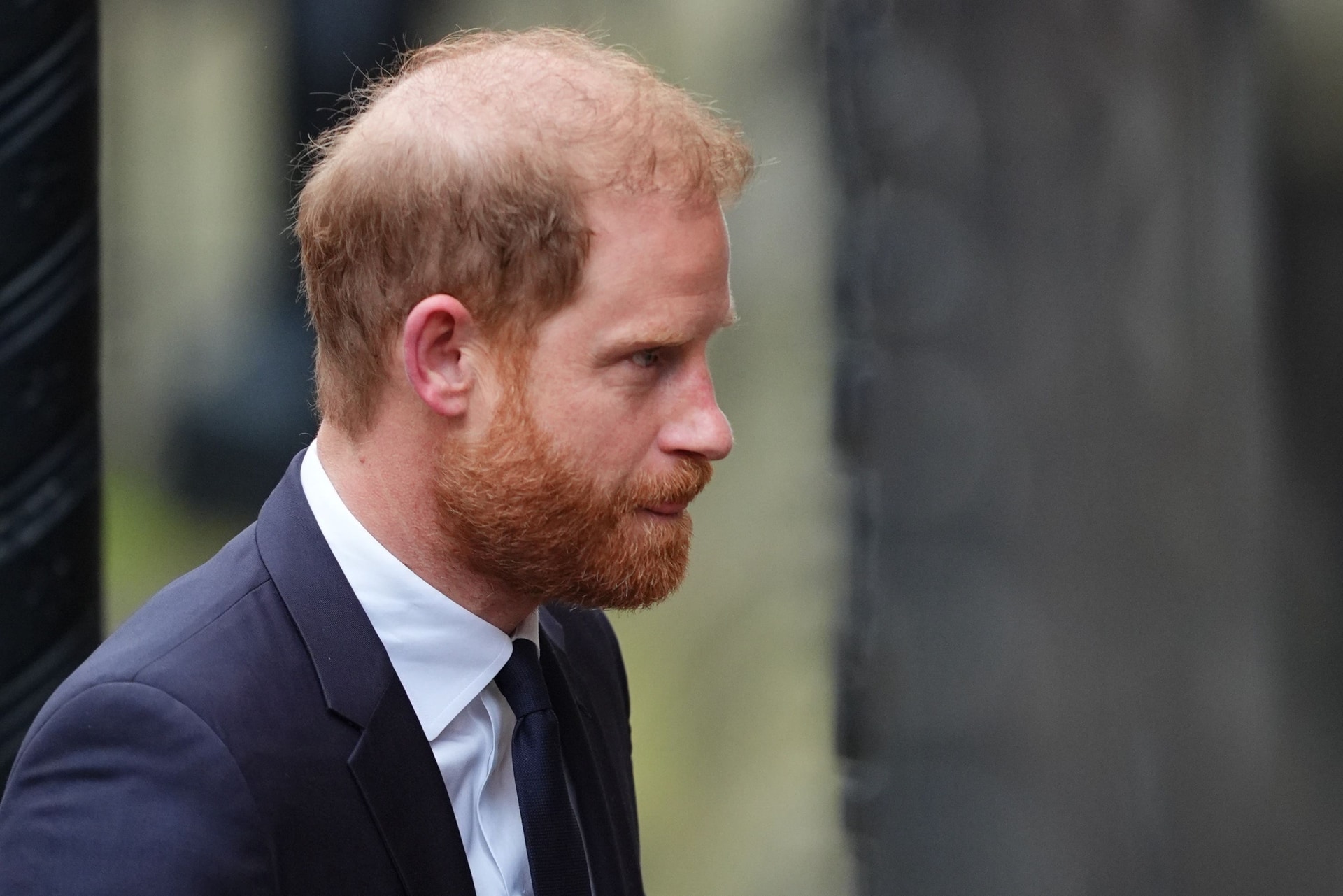 The Duke of Sussex arrives at the Royal Courts Of Justice, for the trial over allegations of unlawful information gathering brought against Associated Newspapers Limited by seven people (James Manning/PA)