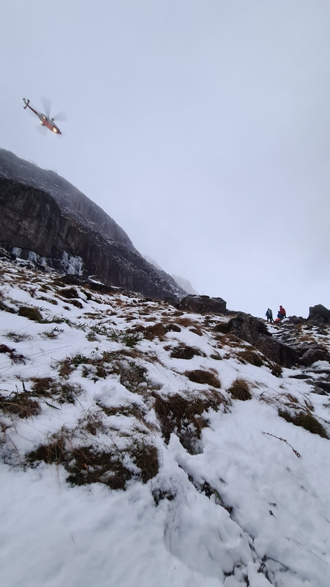 The Glencoe Mountain Rescue Team were called in by Police Scotland to help the man who had been hit in the back on January 6.