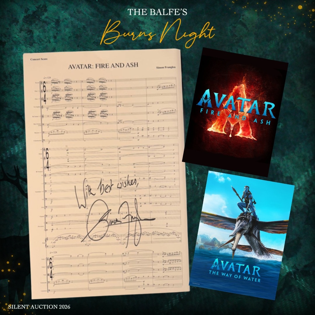 Signed Avatar memorabilia among items to be sold in Balfe's online auction for Scotland's hospices