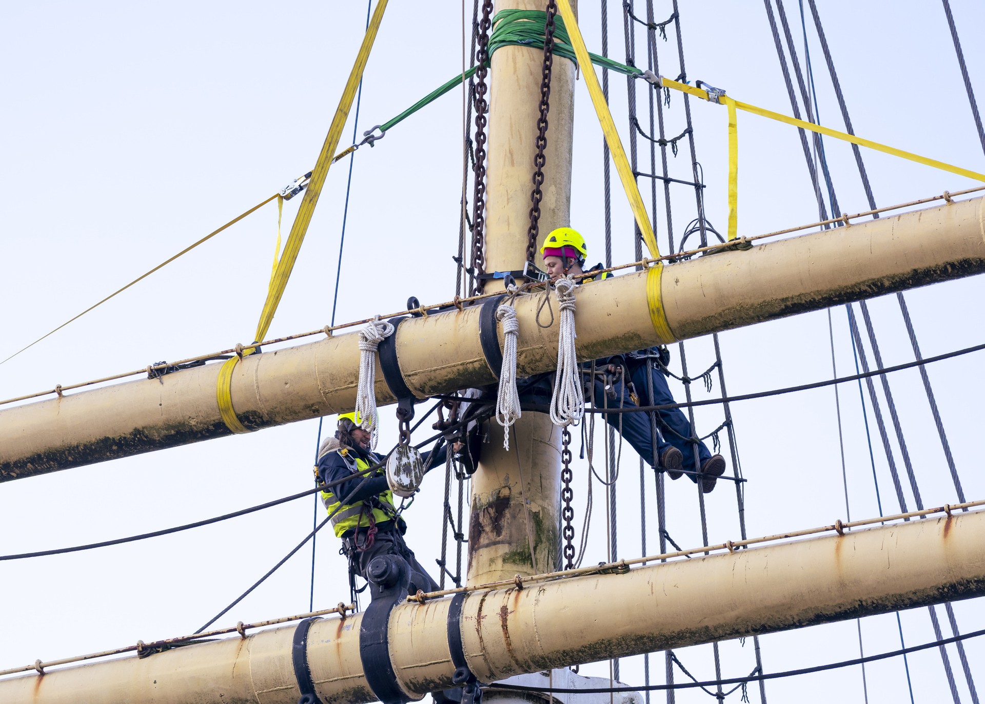 The Tall Ship Glenlee will see the first major overhaul of the rigging in 30 years.