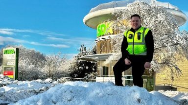 Hero Scots Asda worker saves driver trapped inside car after crashing into ice filled ditch