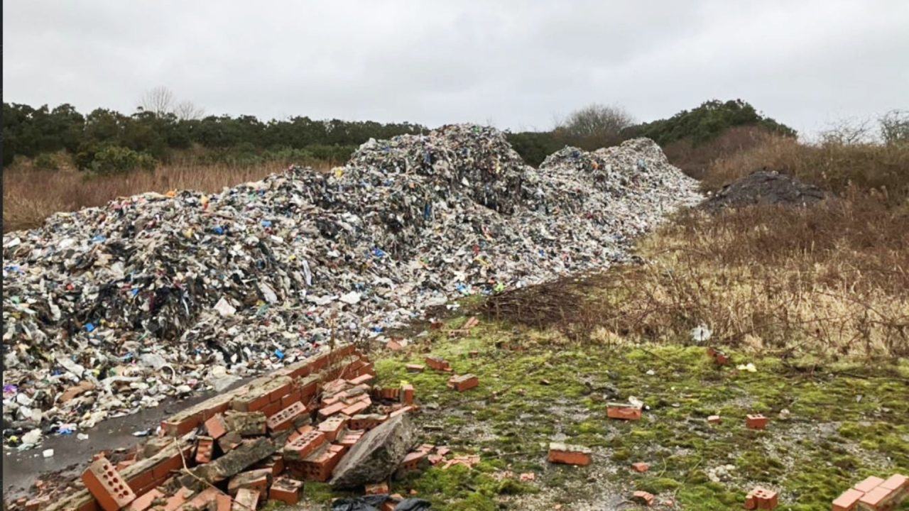 Appeal after huge piles of rubbish illegally dumped by lorries in Ayrshire