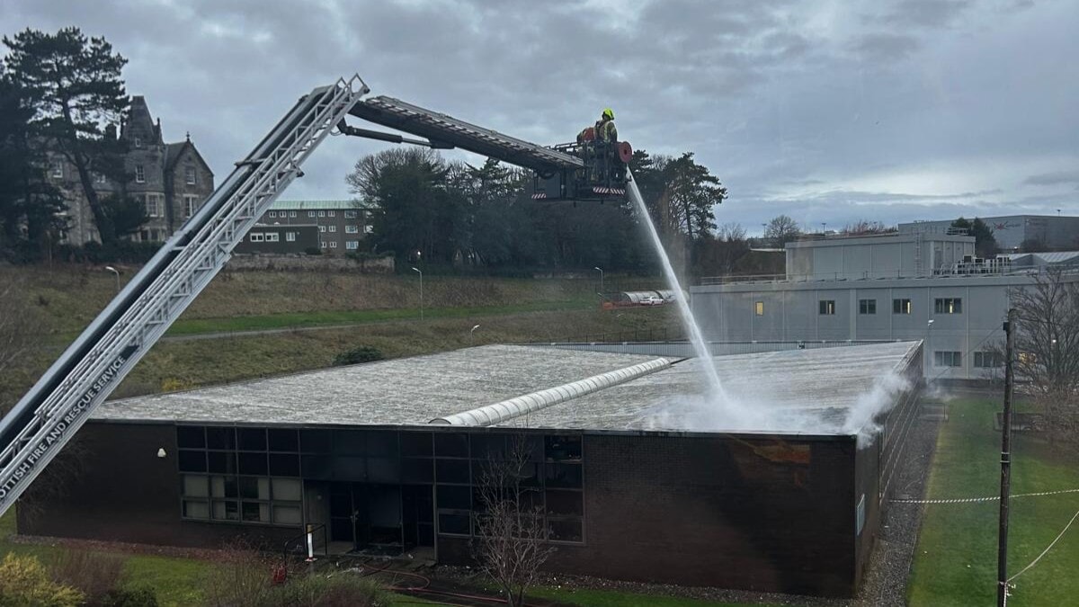 St Andrews University building fire ‘under control’ as work to extinguish blaze continues