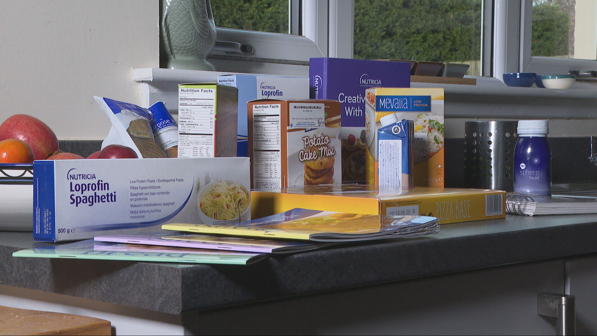 Claire has to buy low-protein foods to manage her condition