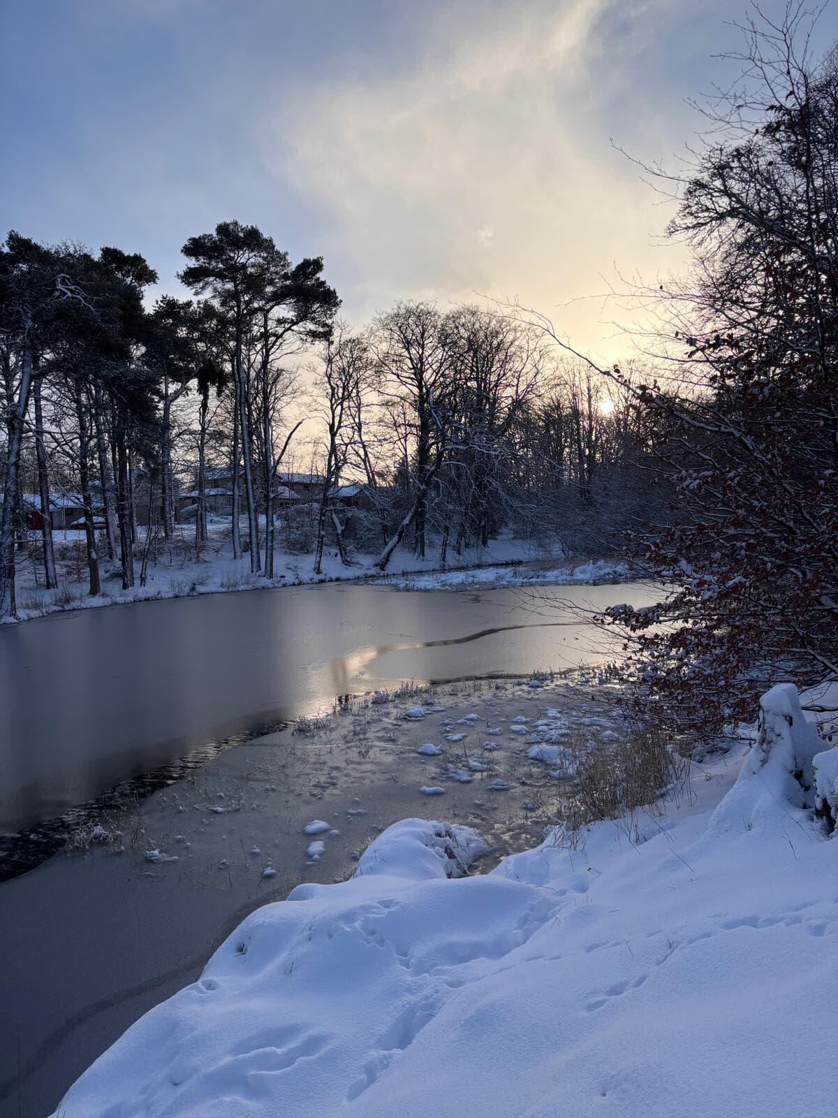 The snow weather warning is to remain in place until Tuesday night.