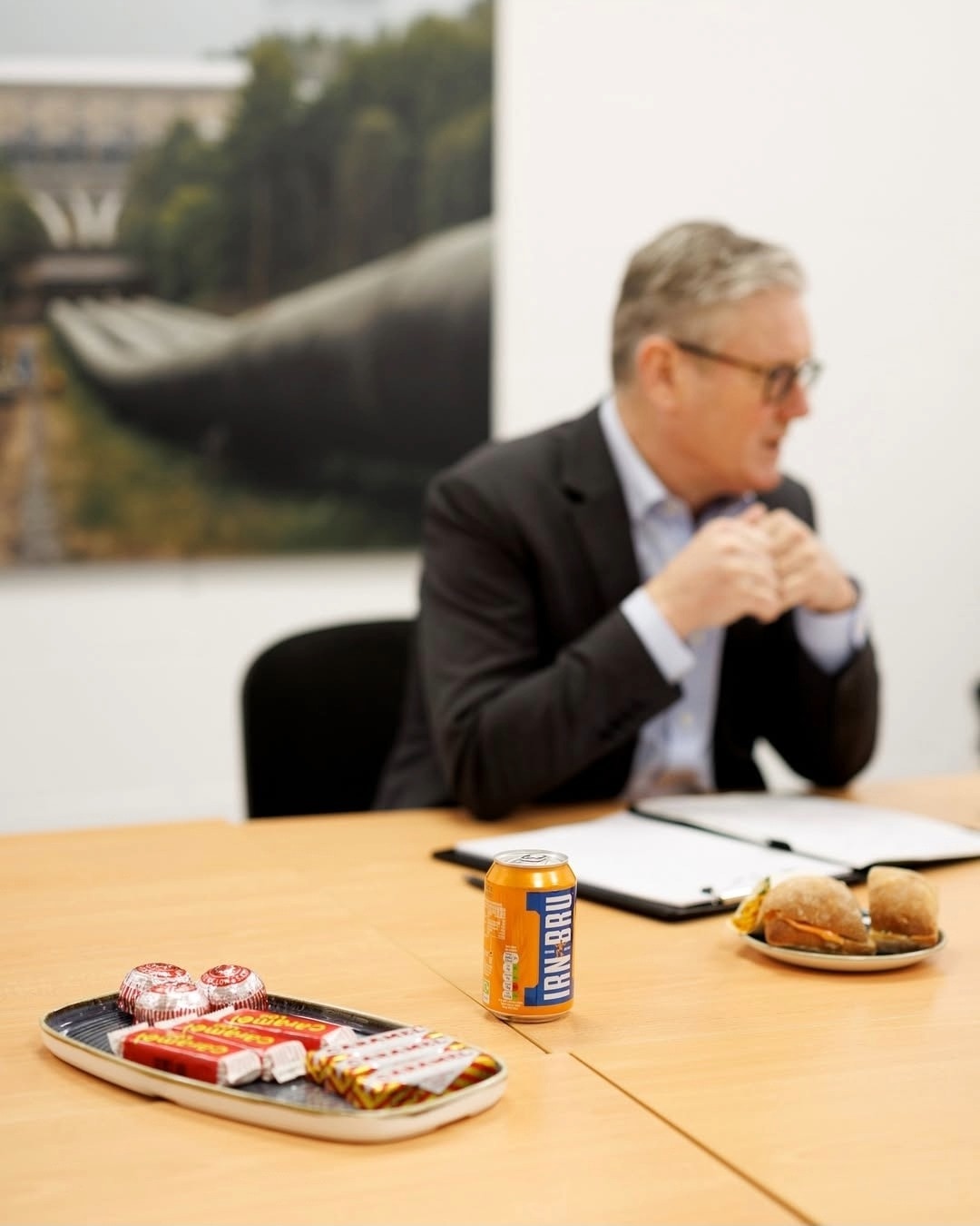 Keir Starmer's Burns Night supper.