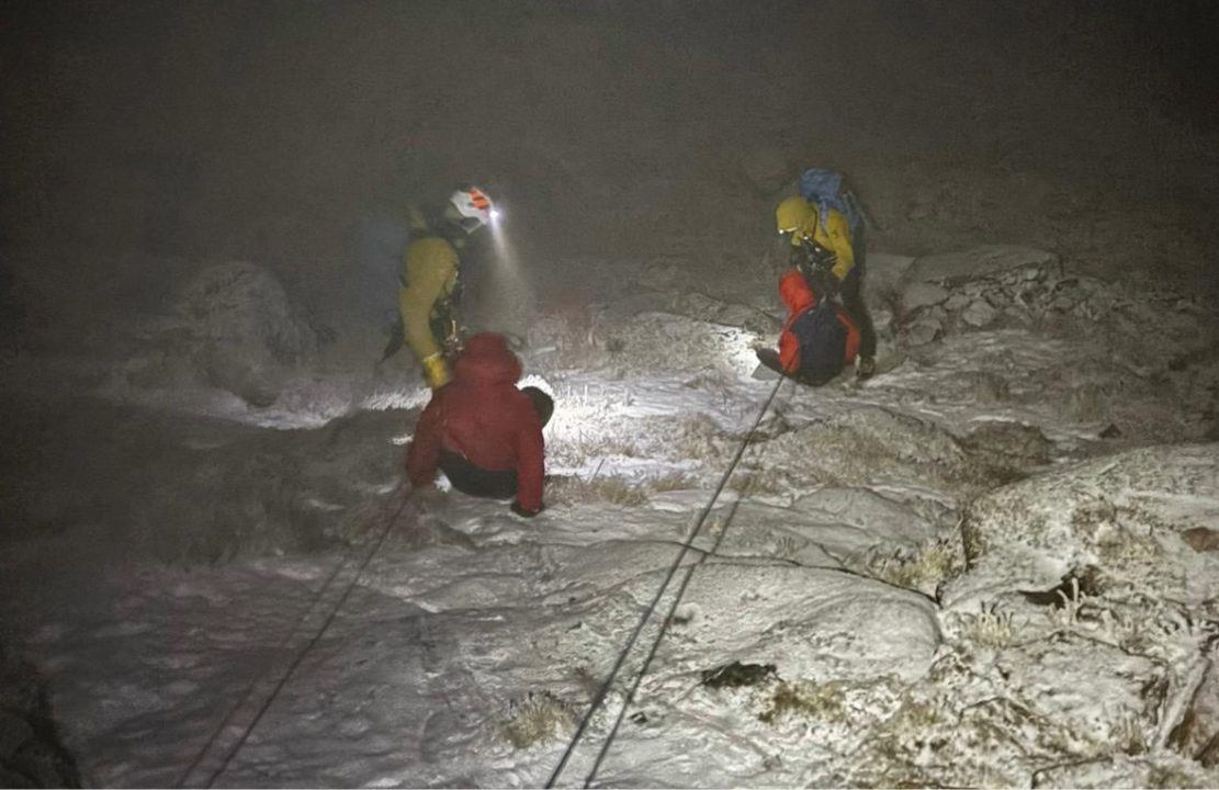 Hillwalkers stuck in wintry conditions rescued by Cairngorm Mountain Rescue Team