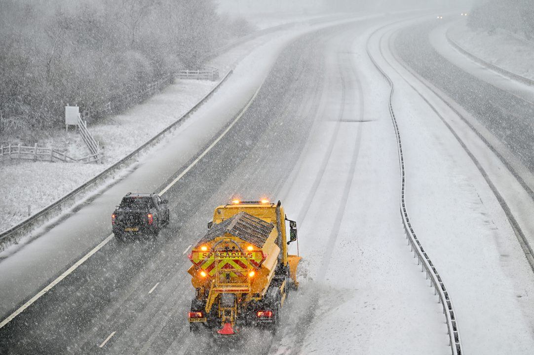 M74 closed for hours after multiple crashes in icy conditions amid heavy snow