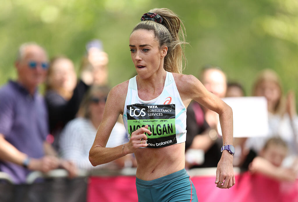 Runner Eilish McColgan describes ‘disgusting’ racist abuse on engagement photos