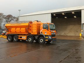Scotland’s team of wittily-named gritters tackle snowy conditions