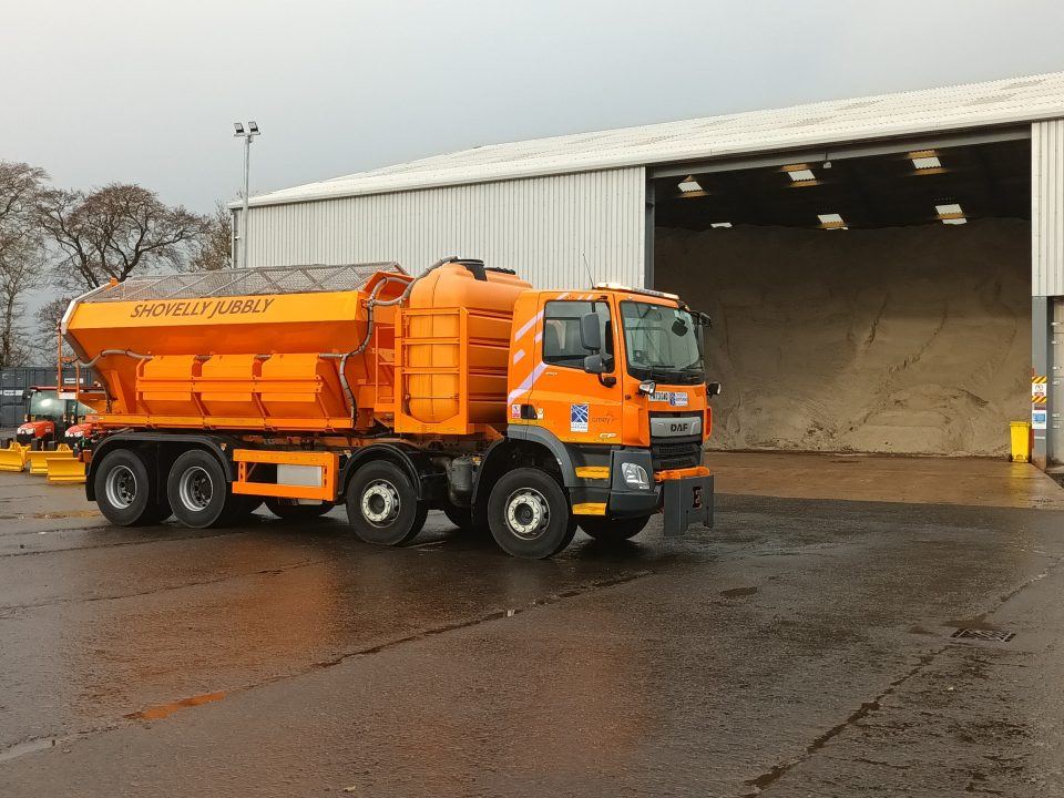 Scotland’s team of wittily-named gritters tackle snowy conditions