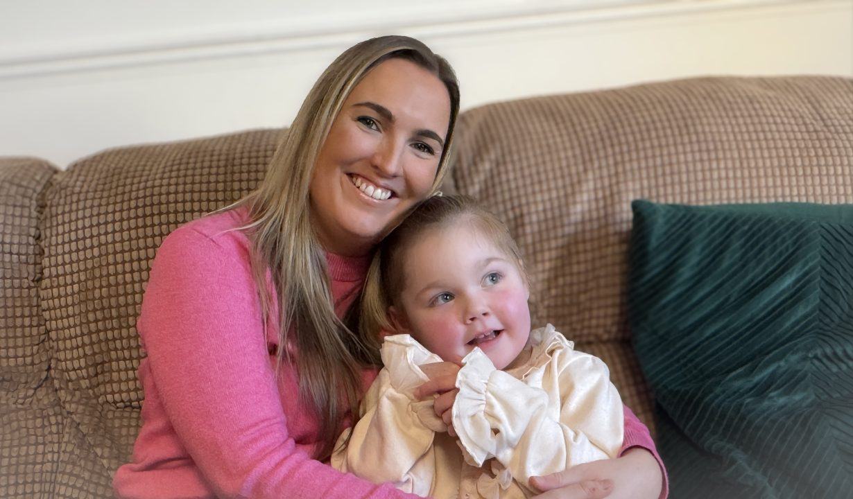 Brie McCann with her mum, Jodie.