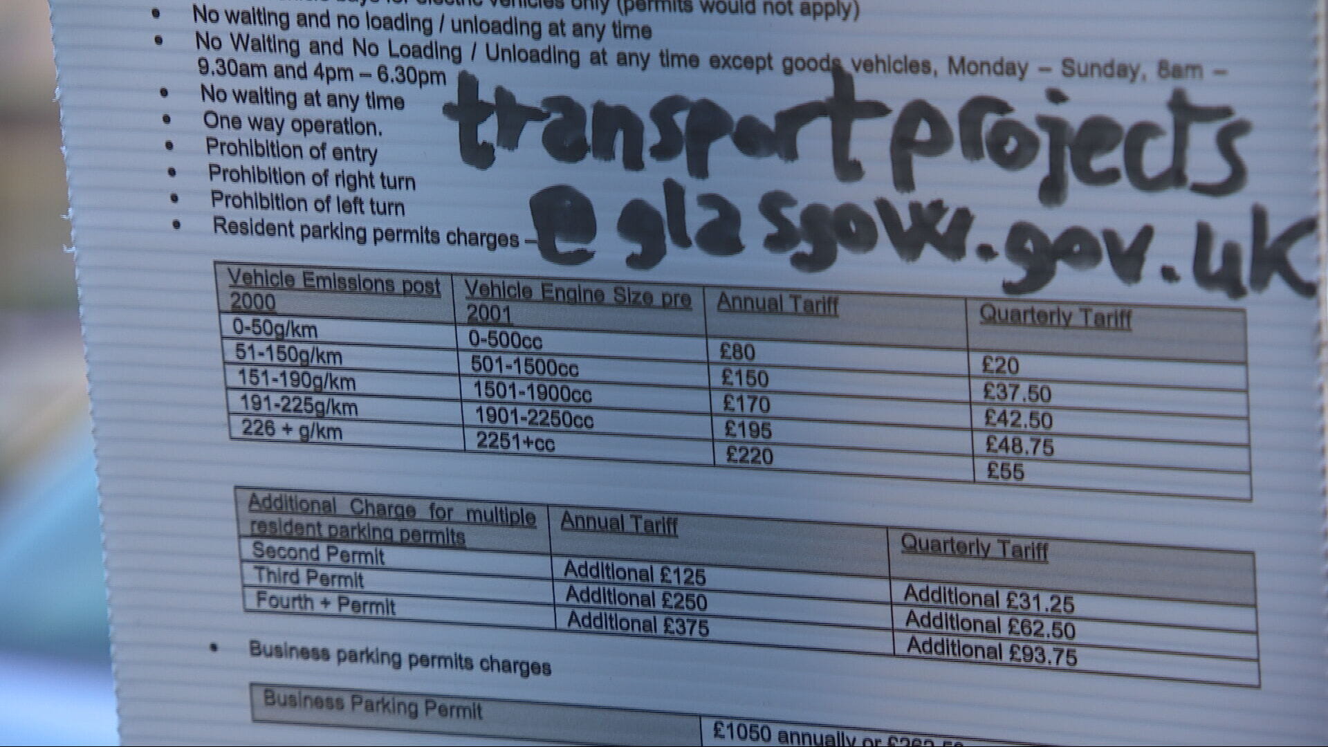 Residents will face new charges under the plans.