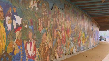 One of Scotland’s largest murals nearing completion