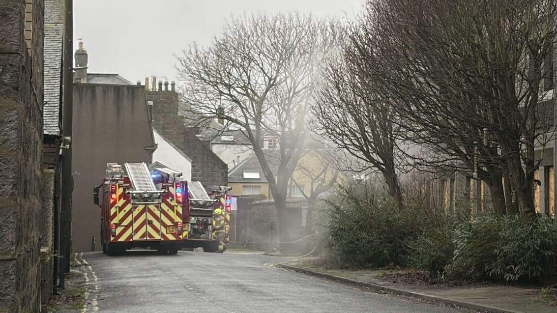 Firefighters battling well-developed blaze at derelict building in Aberdeen