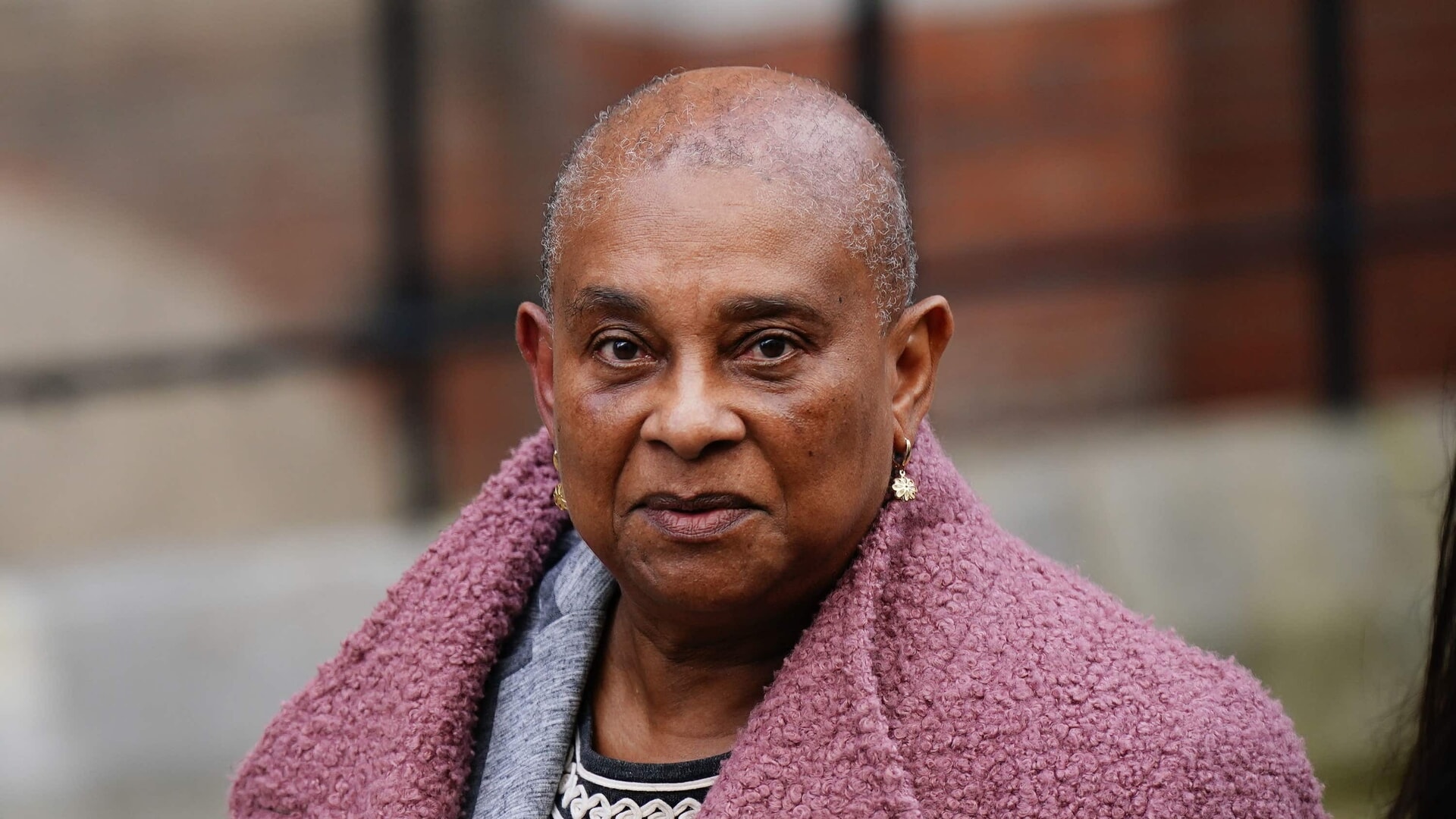 Lady Lawrence leaving the Royal Courts of Justice during an earlier hearing in the claim in 2023.