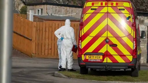 Forensics are still on the scene.