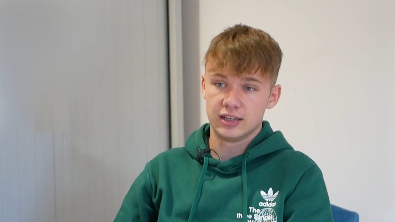 Apprentice electrician returns to work after car crash left him in three-week coma