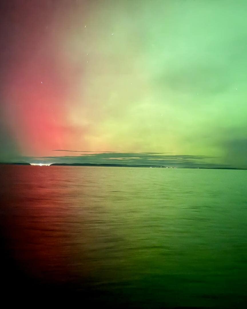 The Northern Lights over the Moray Firth.