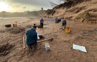 Storm reveals 2,000-year-old footprints on Angus beach before sea destroys site