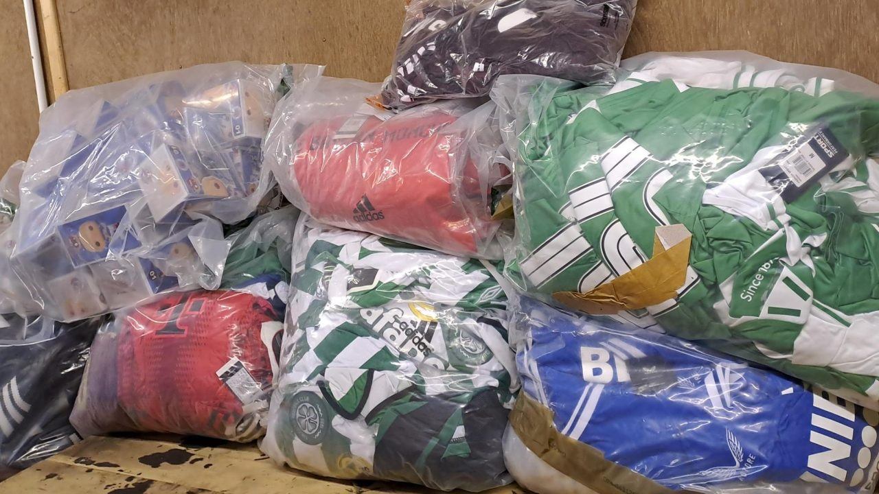 Fake football merchandise worth over £200,000 ‘surrendered’ by Stirling shop owner