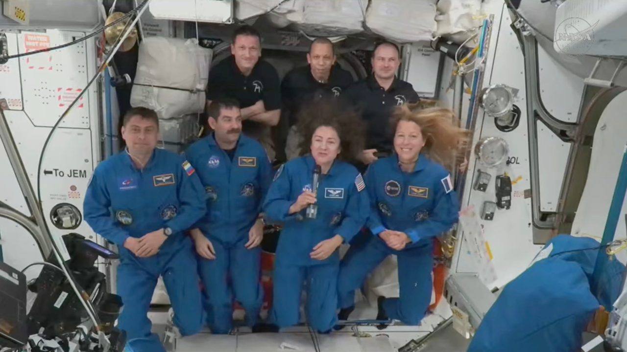 Four new astronauts arrive at International Space Station
