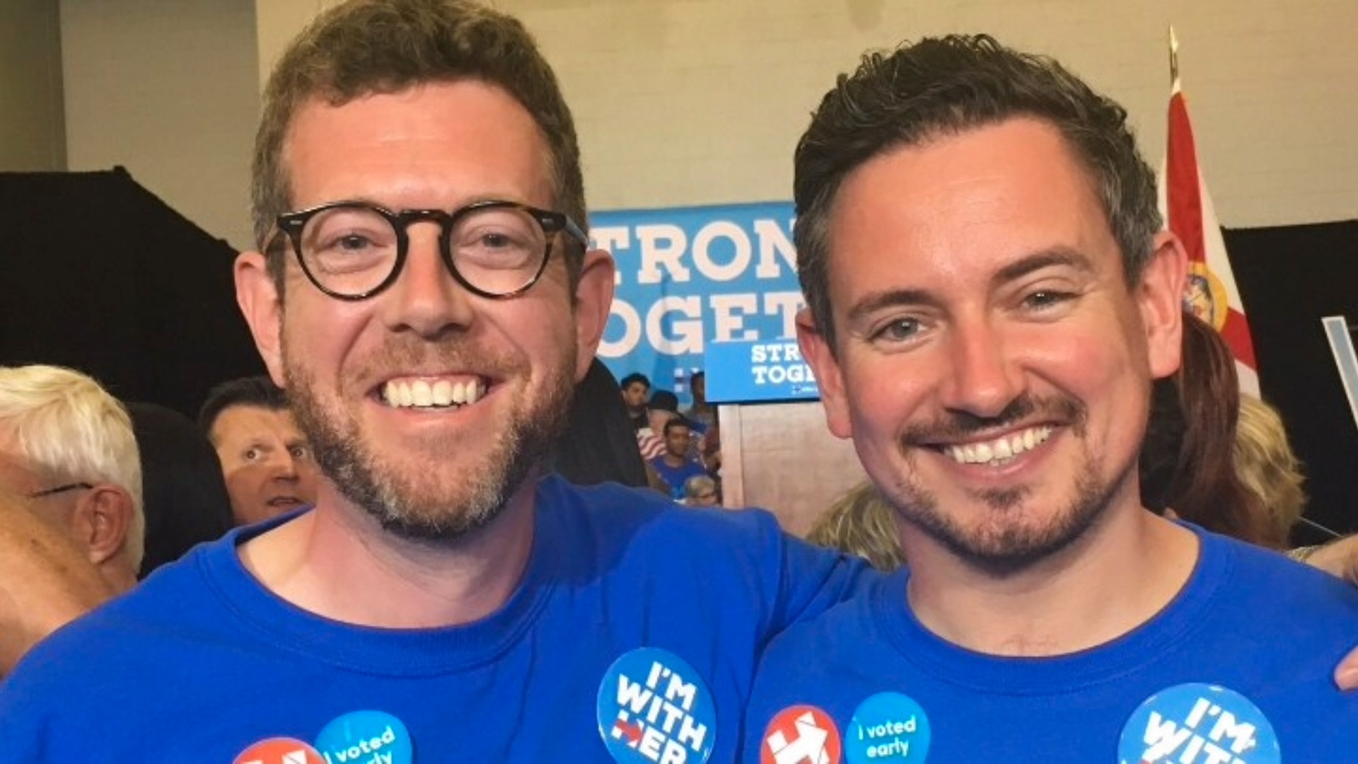 Lord Matthew Doyle with former Labour councillor Sean Morton.